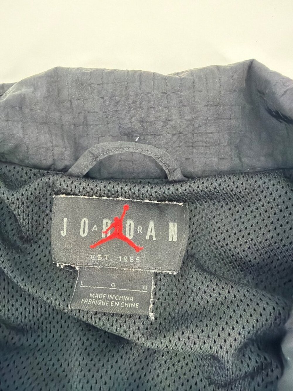 Nike Air Jordan 23 Jacket Zip Engineered Windbreaker Mens Large Ripstop Black - Picture 3 of 9